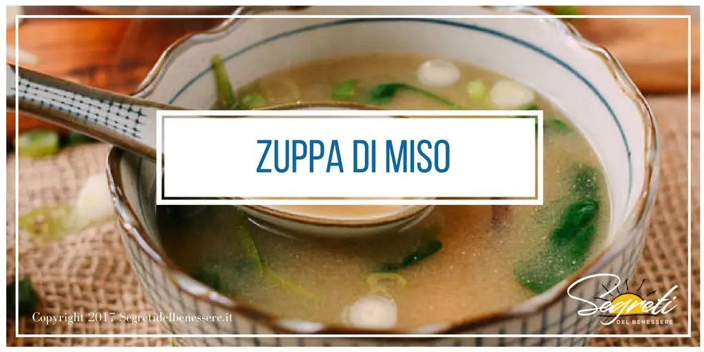 Zuppa di miso: le sue proprietà, una ricetta